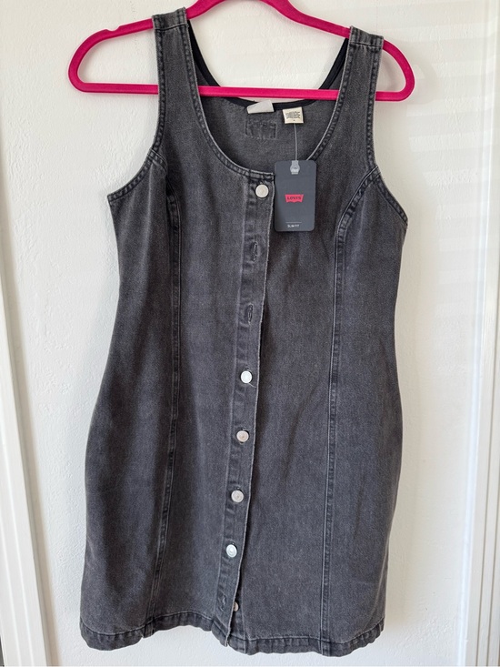Levi's Dresses & Skirts - Levi's Washed Black Button-Front Denim Dress NWT Mediun